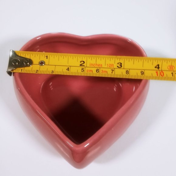 Porcelain Fleurs De Regetice Heart Pink White Edelweiss Musical Trinket Box - Picture 12 of 13